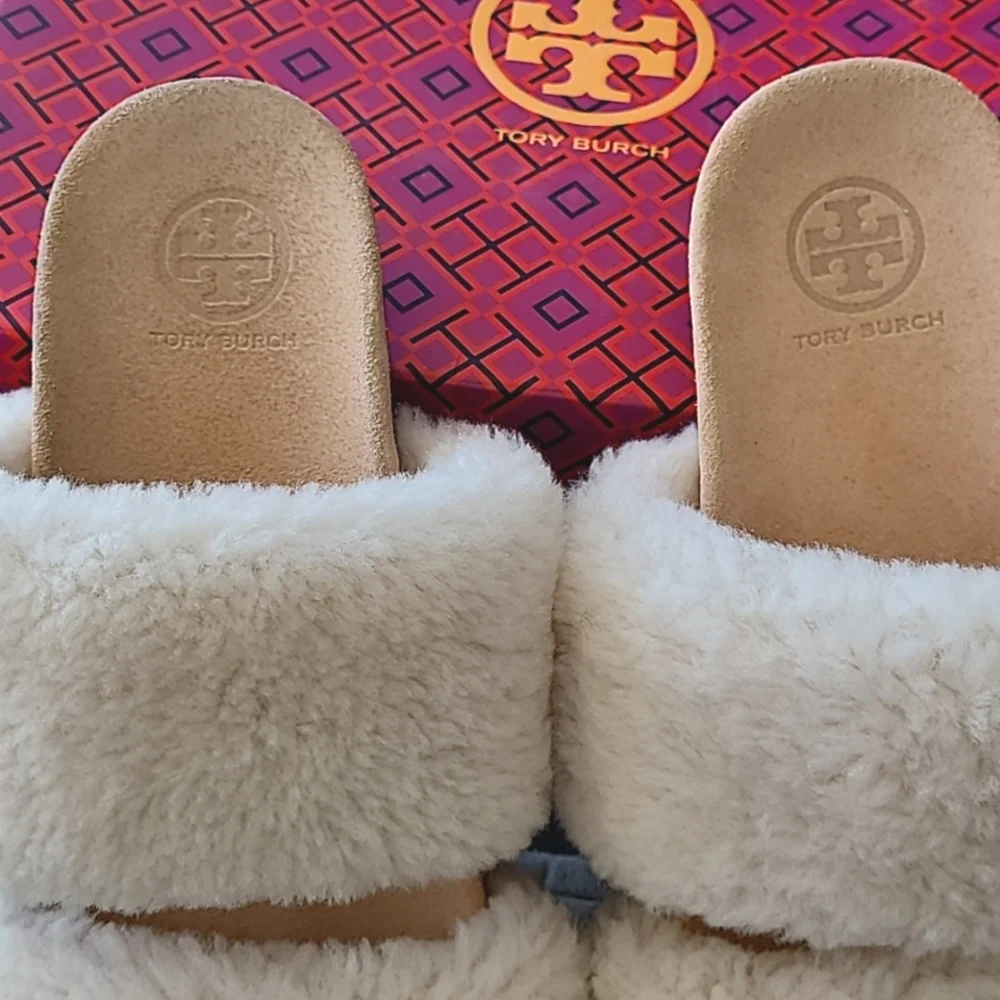Tory Burch Sheldon Shearling Slides